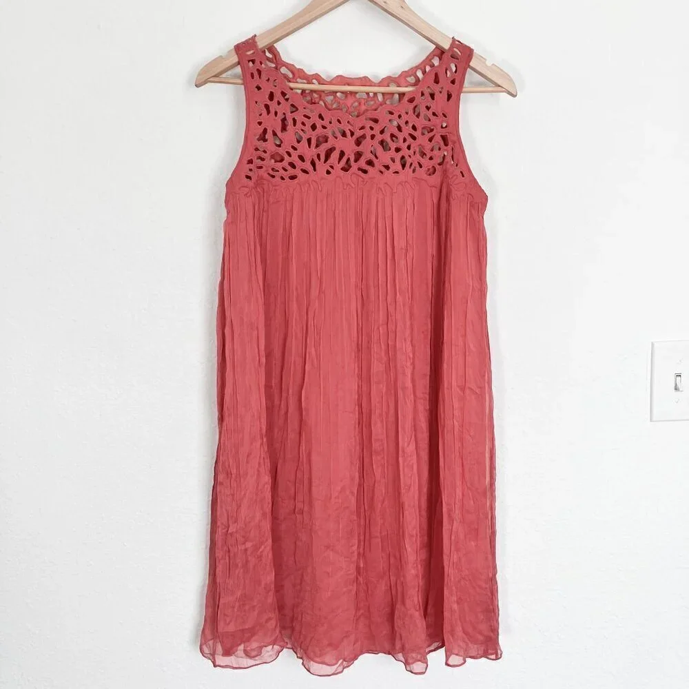 Anthropologie Rohit Gandhi Rahul Khanna Flowy Cut Out Gauze Dress Size XS - Picture 2 of 10
